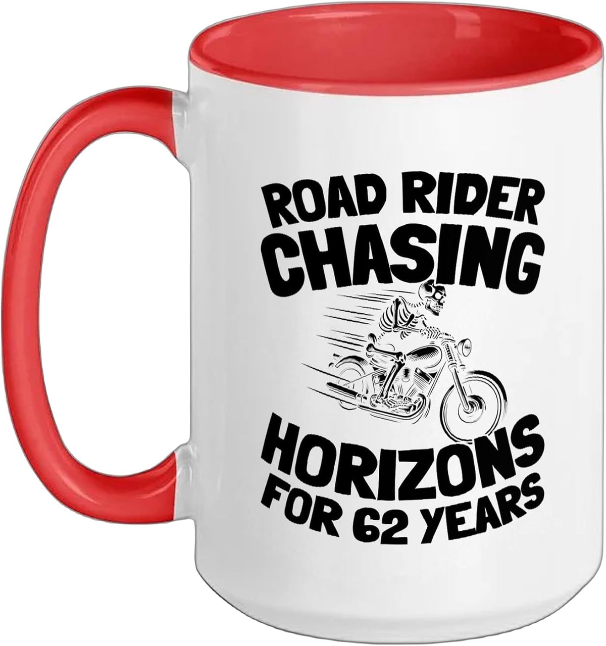 62th Birthday Motorcyclist - Biker Motorcycle 62 Years Old Ceramic Mug