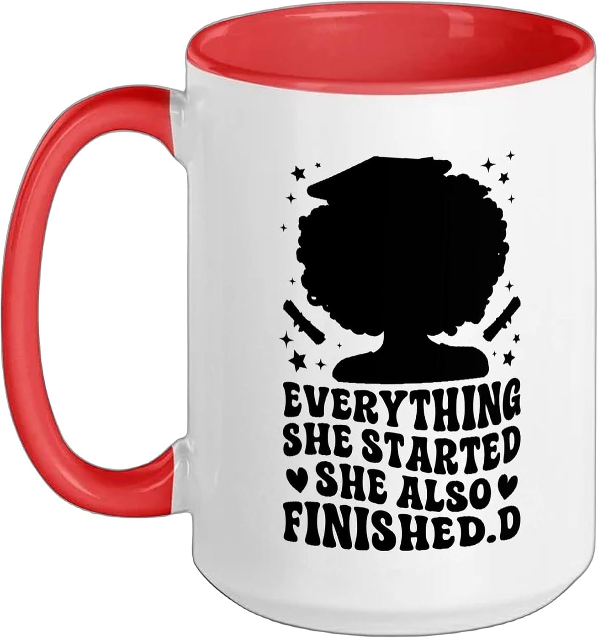 Finished. D Black Doctor Of Education Graduation Edd Ceramic Mug