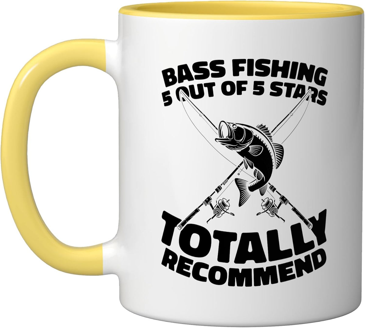 Angler Small - Spotted Fisherman Large Mouth Bass Fishing Ceramic Mug