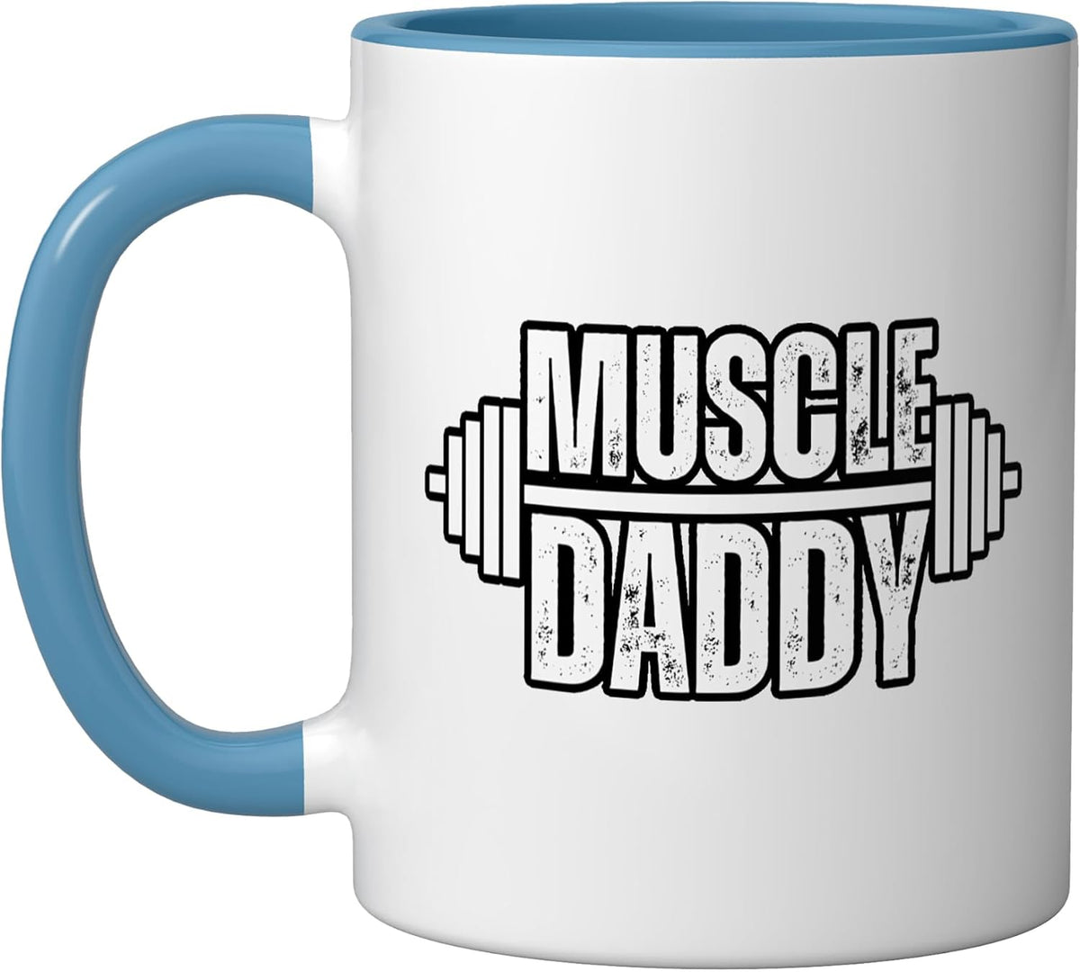 Muscle Daddy Weightlifter Dad Cool Dada Father Gym Ceramic Mug