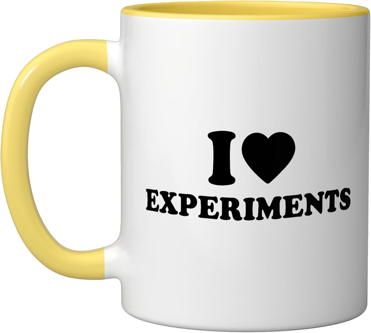 I Love Experiments Science Geek Chemistry Biology Physics Ceramic Mug