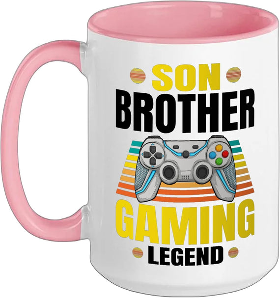 Son Brother Gaming Legend Gamer Video Game Ceramic Mug