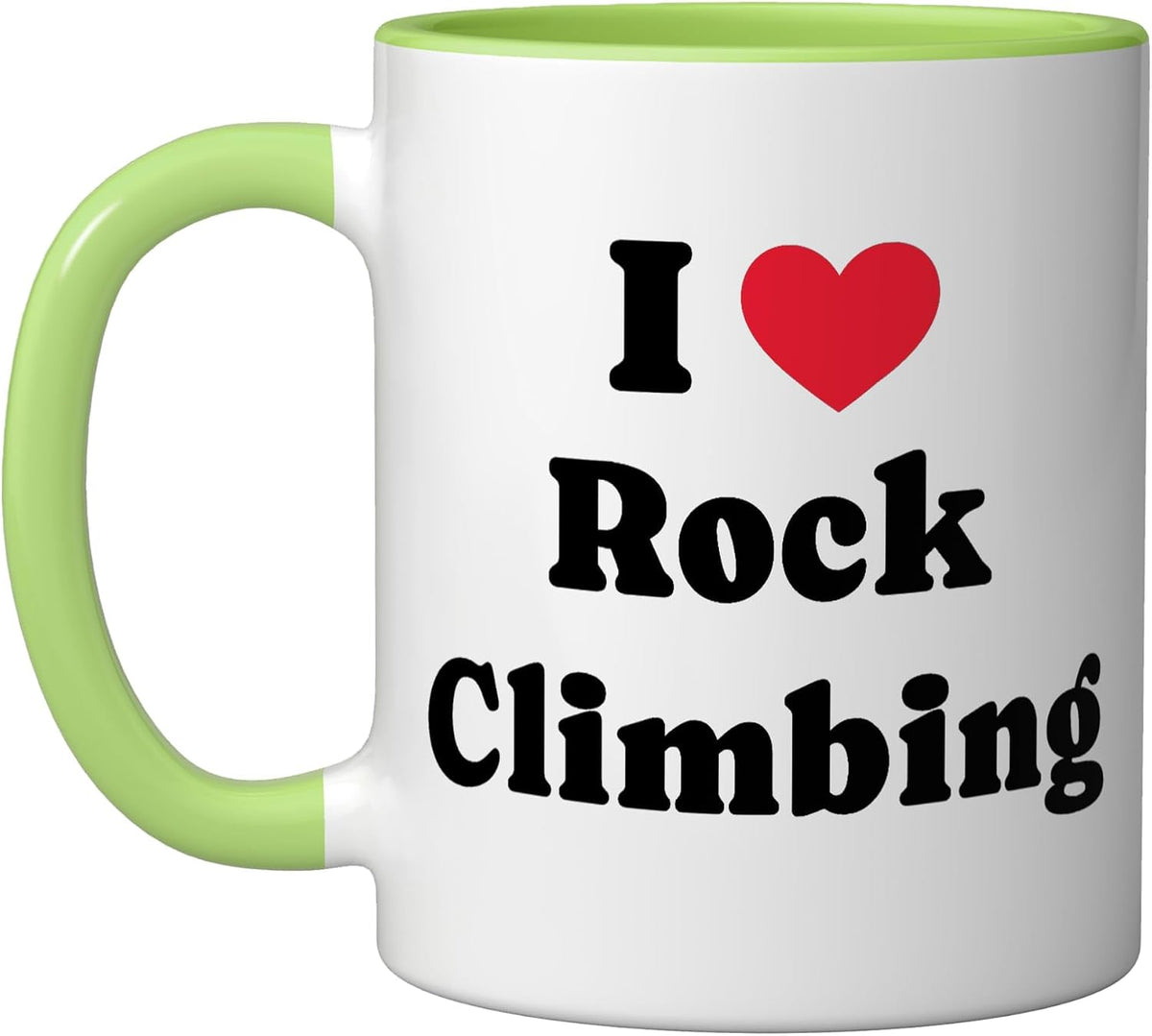 I Love Rock Climbing Rock Climber Ceramic Mug