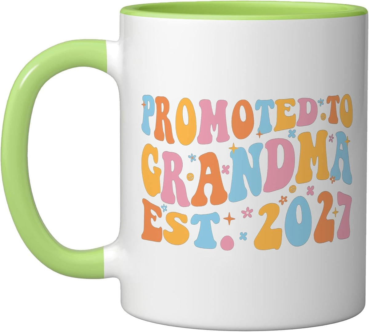 Promoted To Grandma Est 2027 New Grandmother Nana Women Ceramic Mug