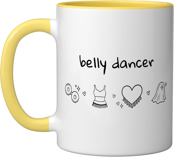 Belly Dance Dancing Raqs Sharki Oriental Middle Eastern Ceramic Mug