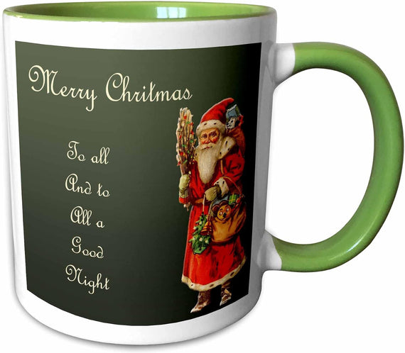 Merry Christmas to All with Victorian Era Ceramic Mug