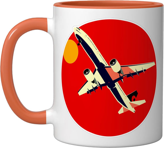 Aircraft Comic Look Plane Spotter Aeroplanes Ceramic Mug