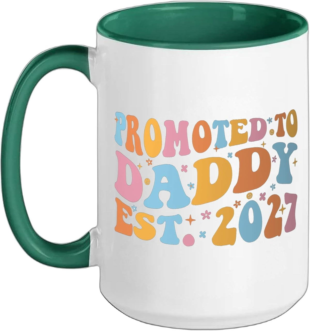 Promoted To Daddy 2027 Pregnancy Announcement New Dad Men Ceramic Mug