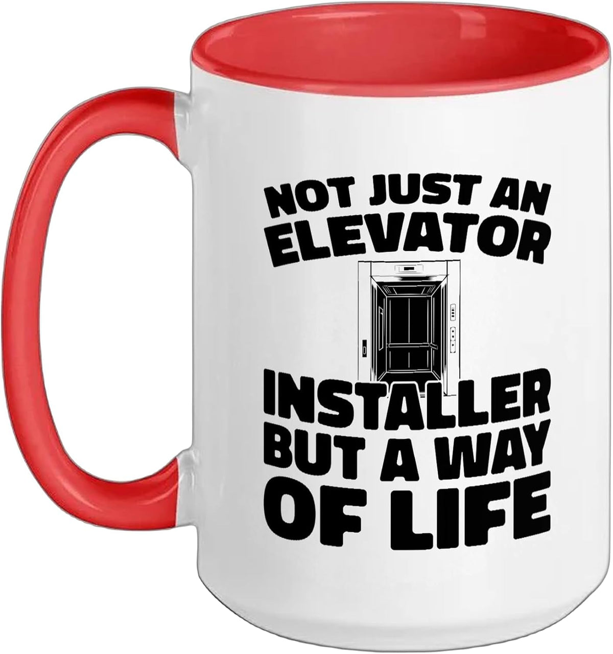 Mechanical Installation Safety - Lift Elevator Installer Ceramic Mug