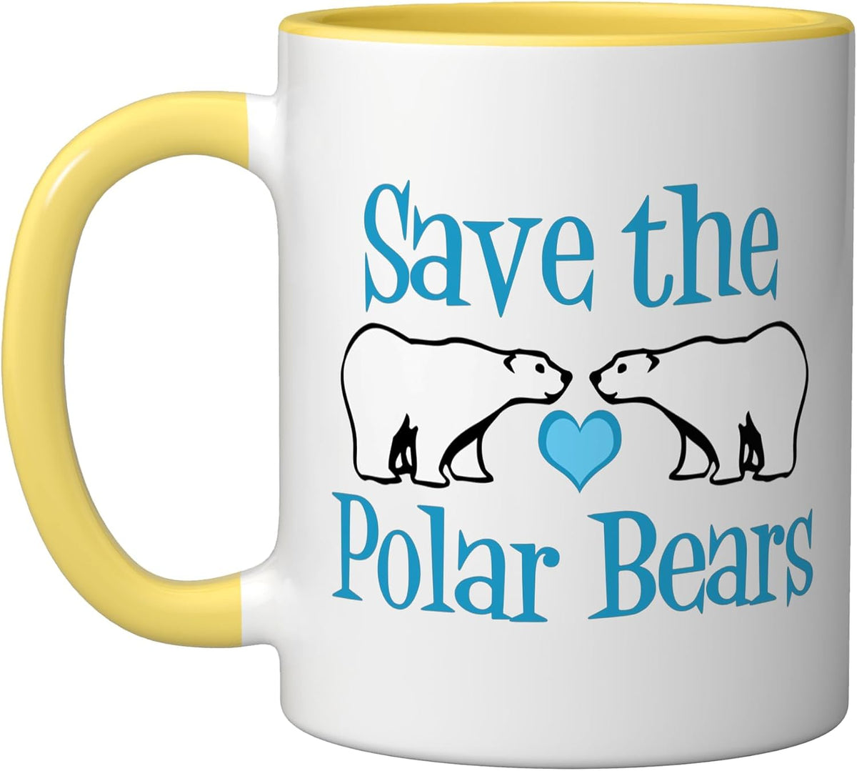 Save The Polar Bears Cute Animal Activist Ceramic Mug