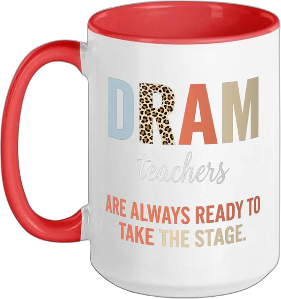 Drama Teachers Ready Stage Leopard Ceramic Mug