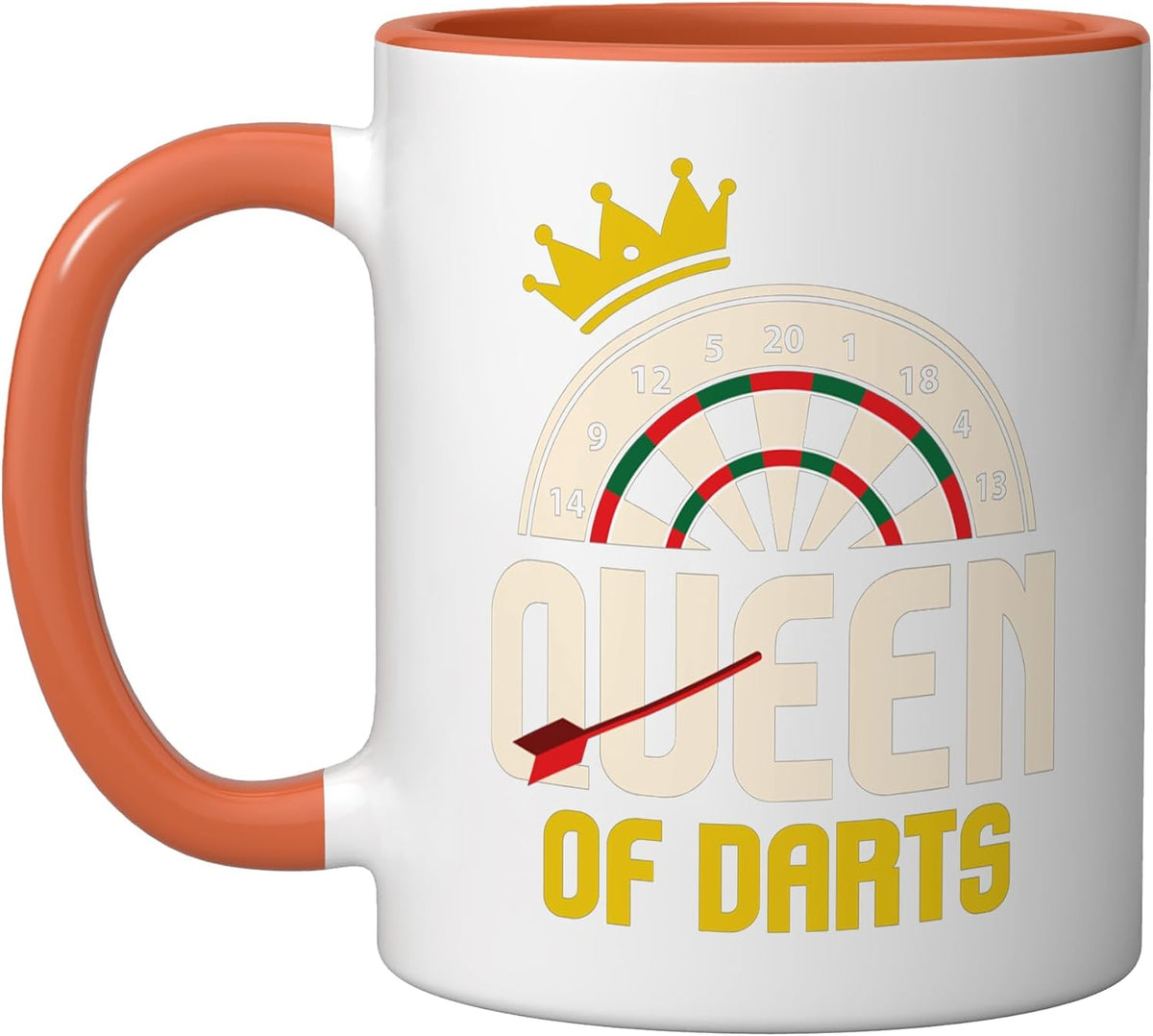 Queen Of Darts I Dart Lover I Dart Player I Funny Darts Ceramic Mug
