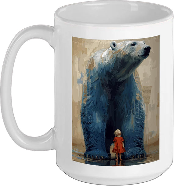 Polar Bear Child Companion North Pole Winter Expedition Ceramic Mug