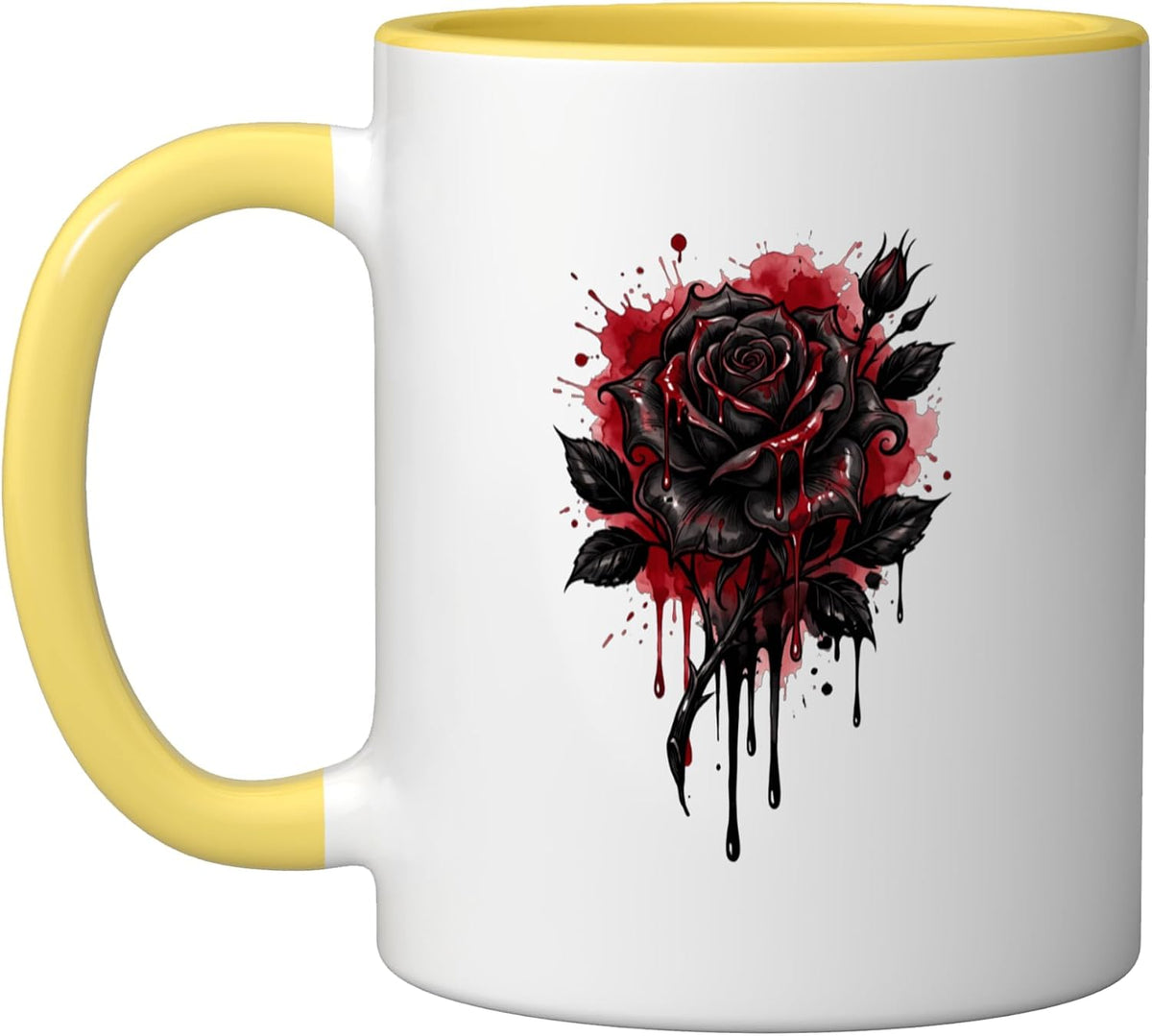 Black Rose Flower Botanist Garden Gardening Flower Rose Ceramic Mug