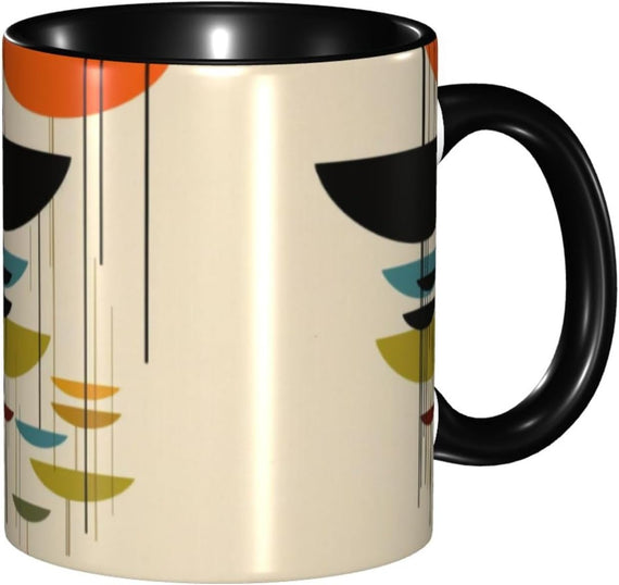 Mid Century Modern Prints Variou. S Colour Options Ceramic Ceramic Mug