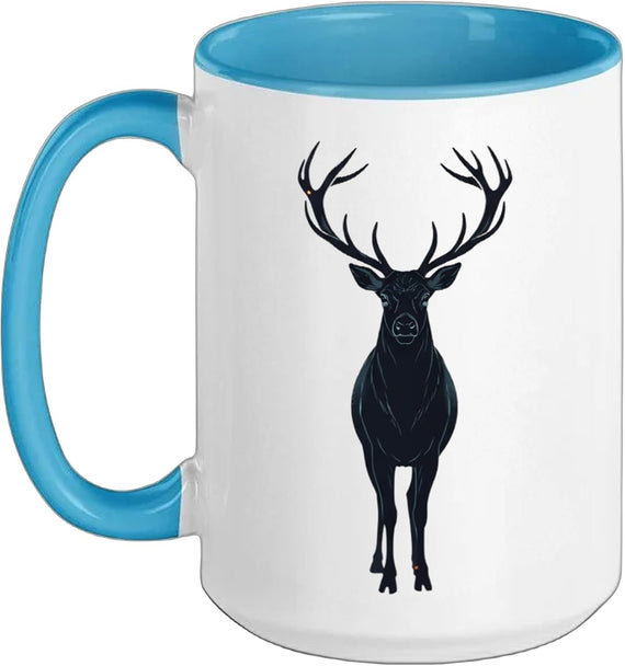 Stag With Antlers Hunting Nature Outdoors Deer Forest Ceramic Mug