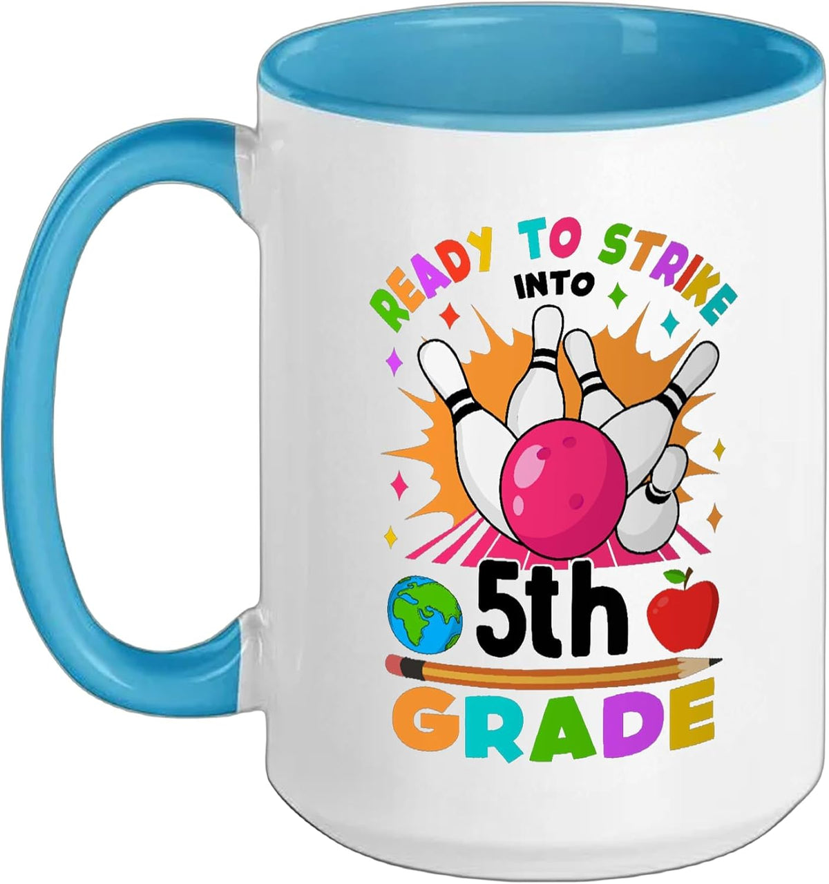 Bowling Last Day Of School Fifth Grade Ceramic Mug