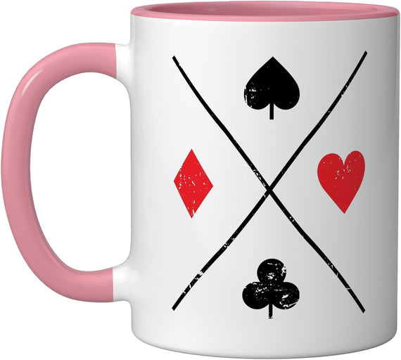 Diamonds Skat Hearts Spades Clubs Cards Card Game Ceramic Mug