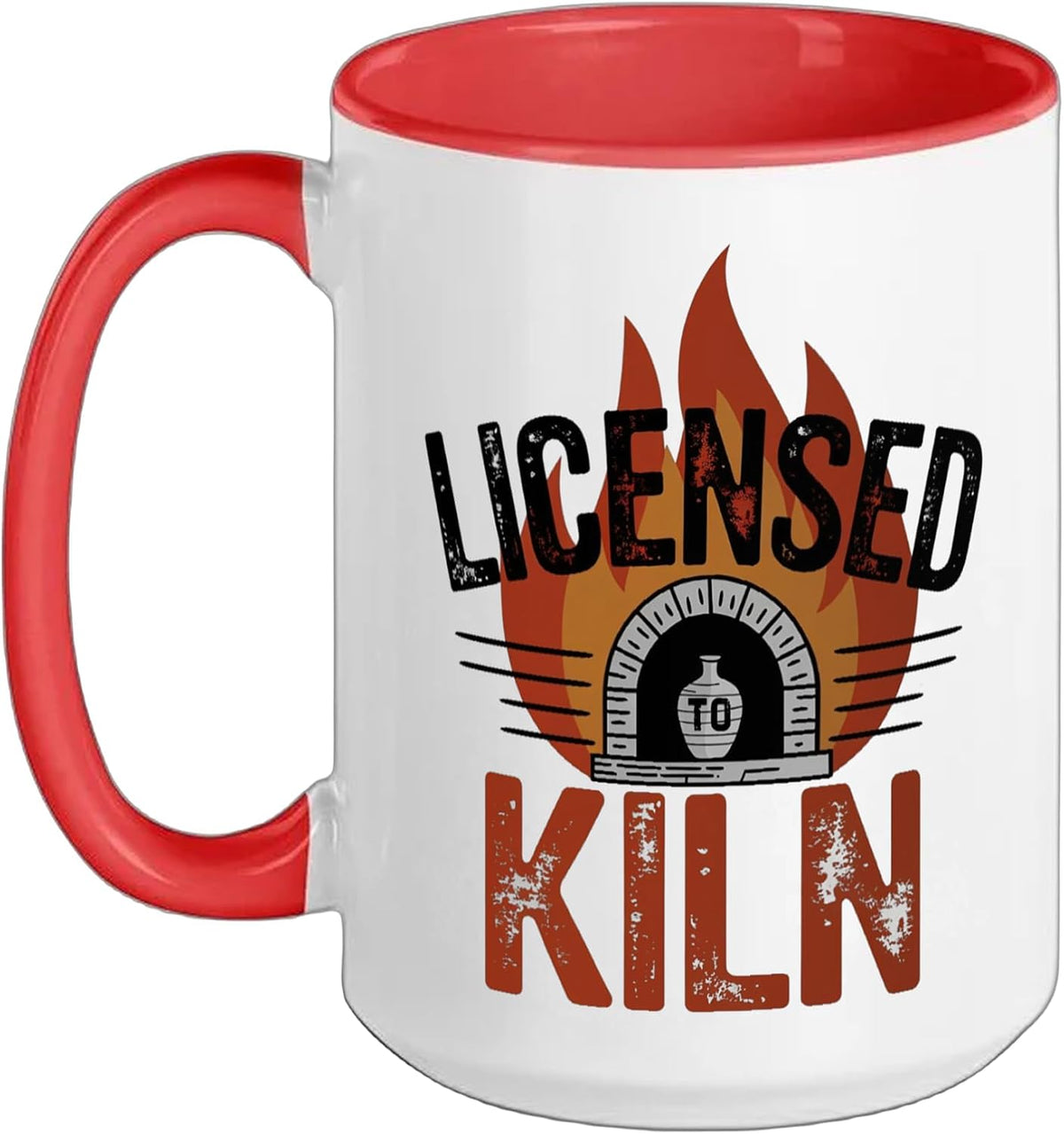 Licensed To Kiln Funny Ceramic Pottery Artist Ceramic Mug