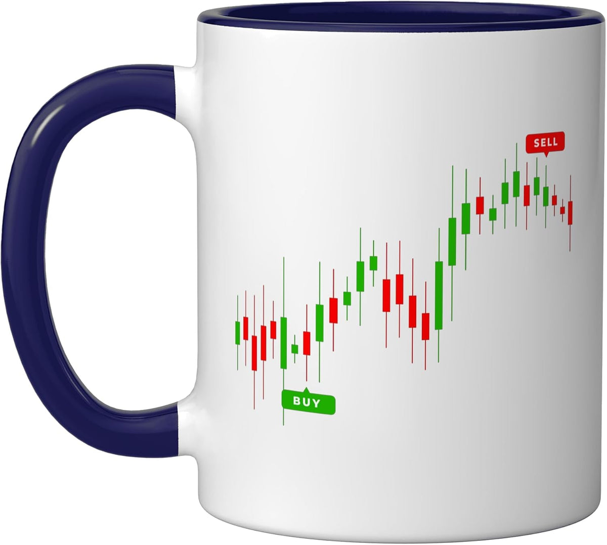 Cool Stock Trading Art For Men Women Day Trader Stock Ceramic Mug