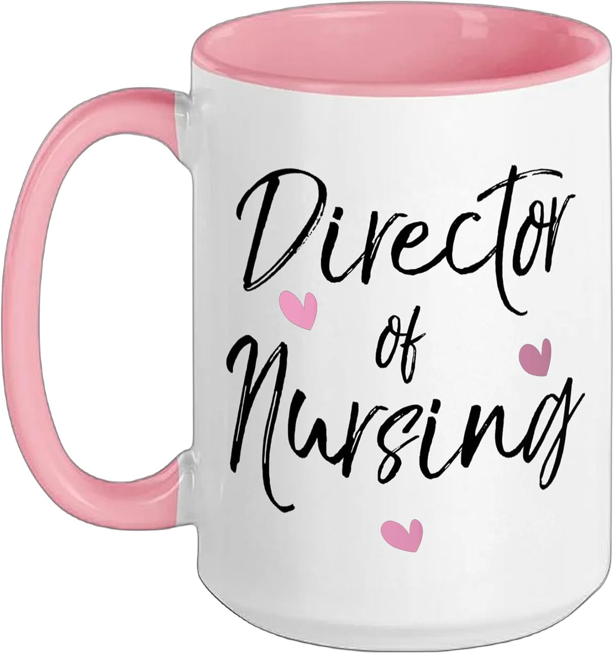 Director Of Nursing Valentines Day Pink Heart Ceramic Mug