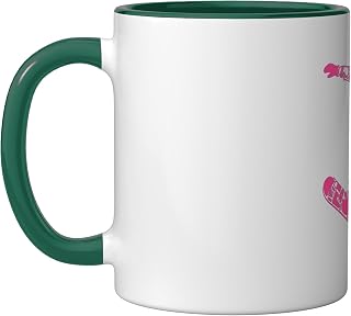 Snowboarder Girl Snowboard Snowbording Winter Sport Dark Ceramic Mug
