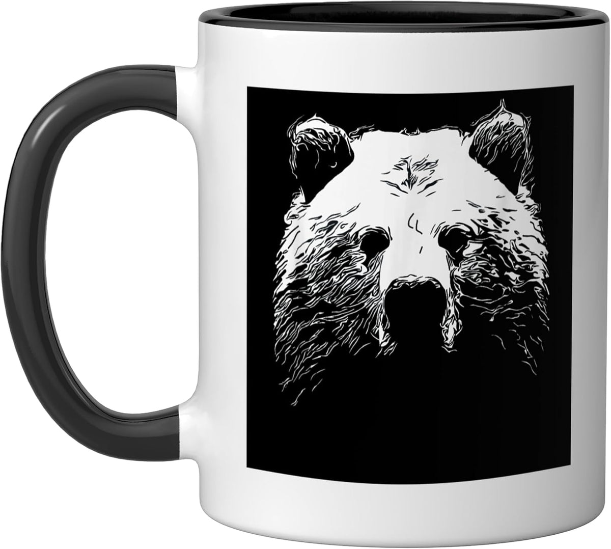 Bear Line Art Ceramic Mug