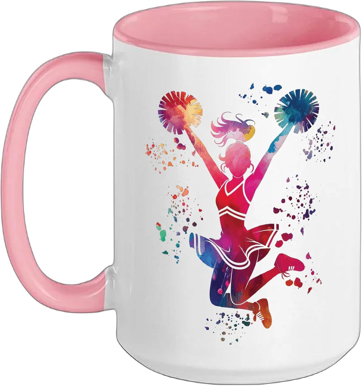 Cheerleader Girl Cheer Mom Love Cheerleading Ceramic Mug