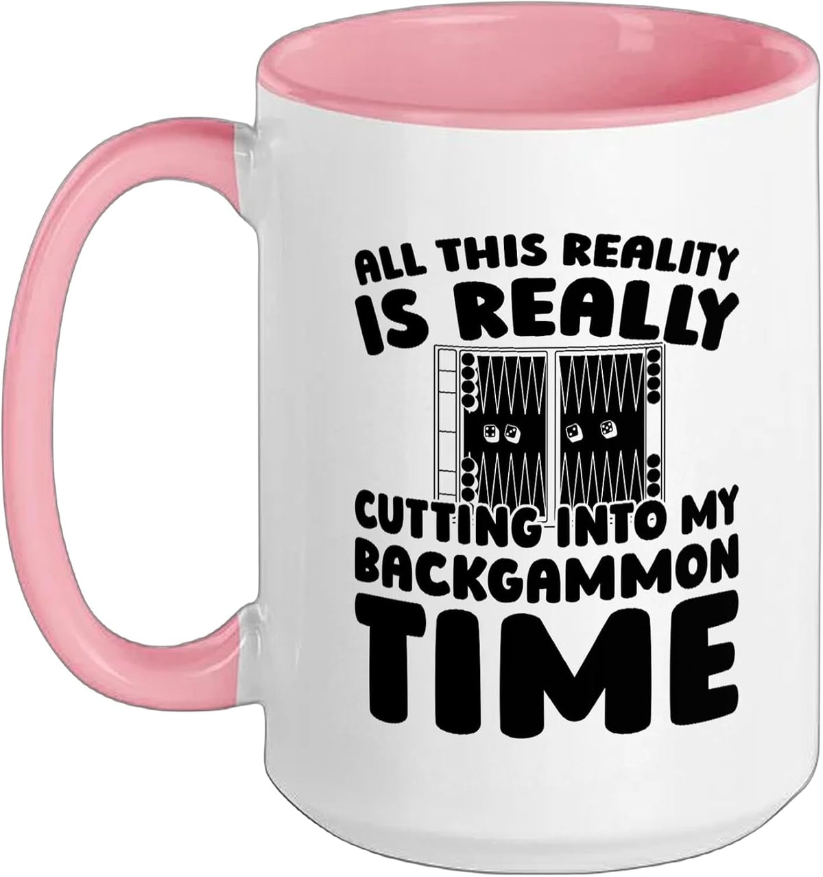 Dice Board Game - Strategy Backgammon Ceramic Mug