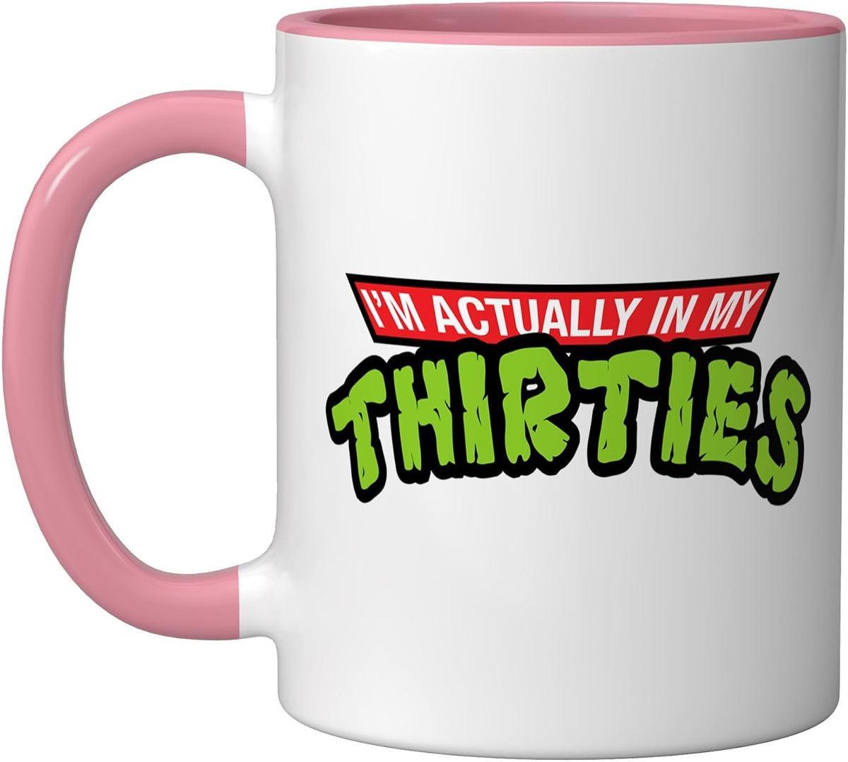 I Am Actually In My Thirties 80s Cartoon Parody Ceramic Mug