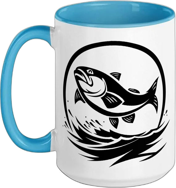 Fishing Graphic Ceramic Mug