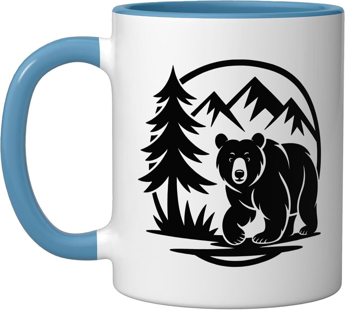 Bear Mountains Forest Nature Outdoor Ceramic Mug