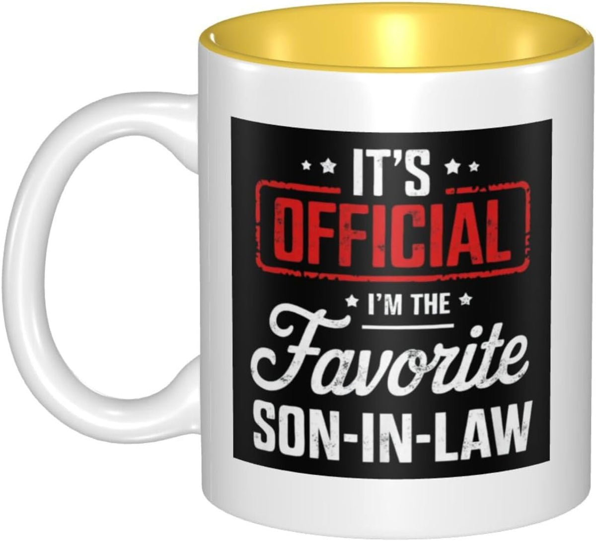 It's Official I'm The Favorite Son In Law Ceramic Mug