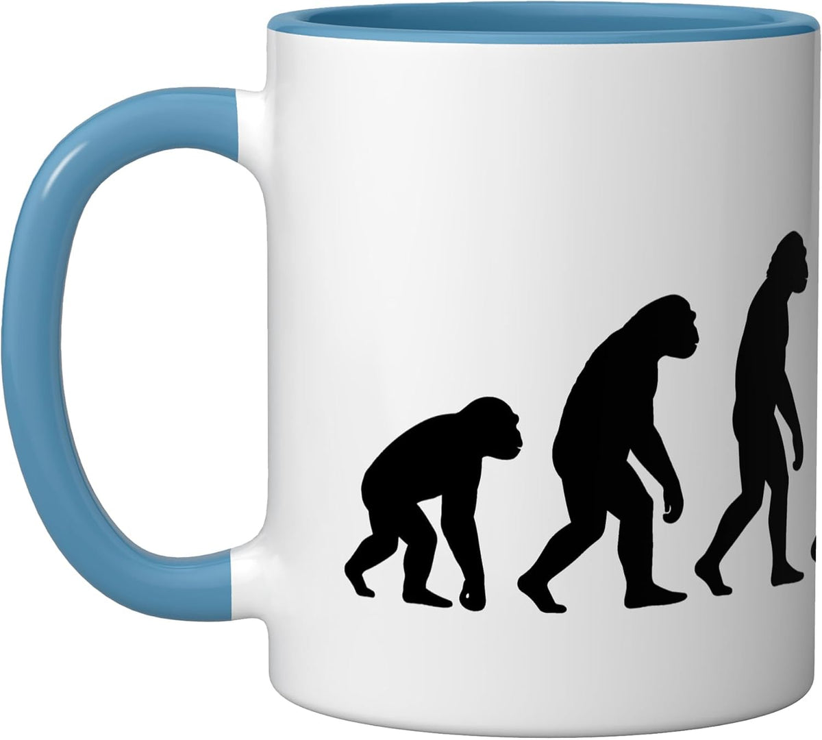 Drummer Evolution Funny Rock Musician Drumming Design Ceramic Mug