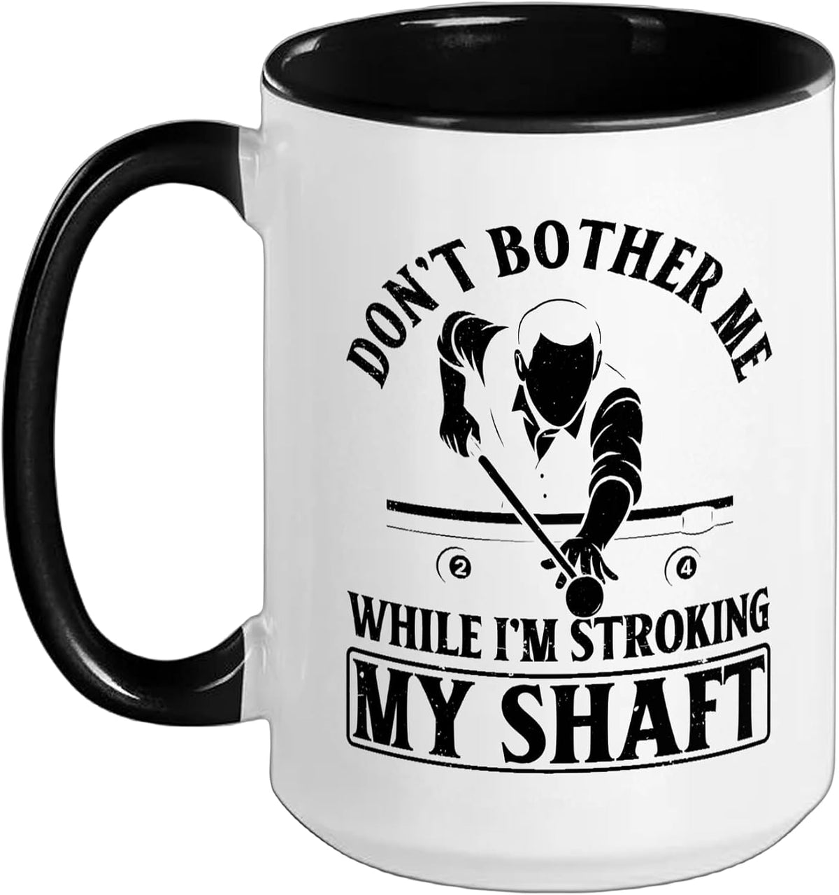 Funny Pool Billiards Player Ceramic Mug