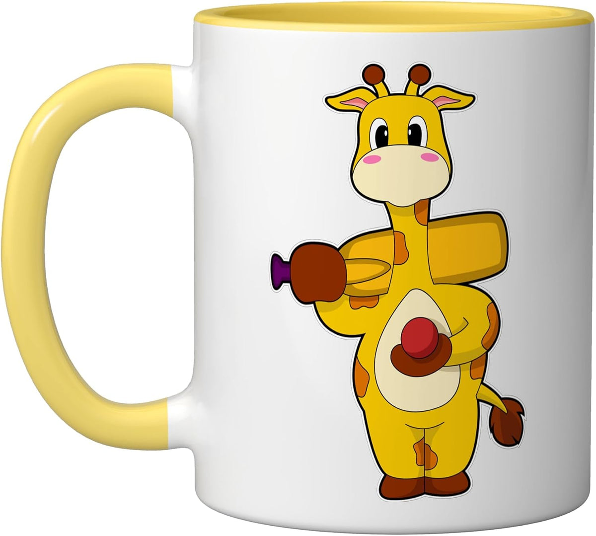 Giraffe Cricket Bat Sports Halloween Ceramic Mug