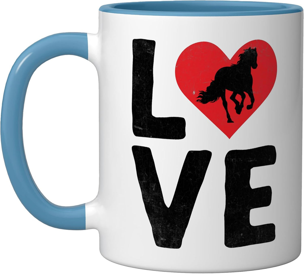 Love Horse Horseback Riding Equestrian Horses Ceramic Mug