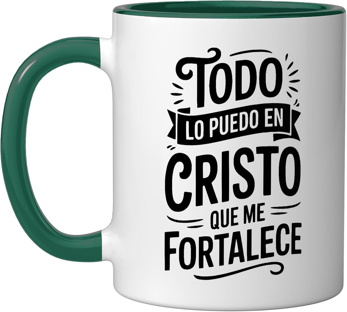 Bible Message Christian God In Spanish Cristianos Ceramic Mug