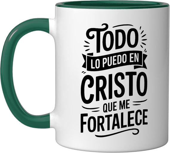 Bible Message Christian God In Spanish Cristianos Ceramic Mug