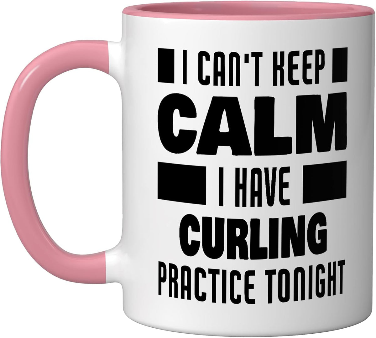 I Have Curling Practice Funny Saying Curler Ceramic Mug