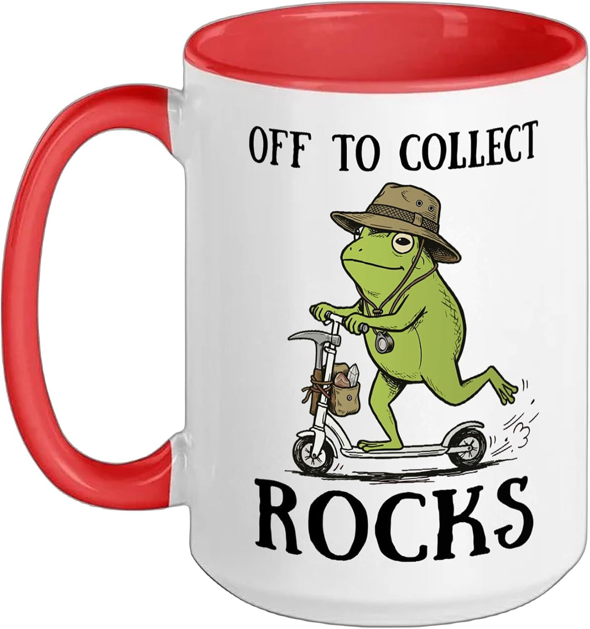 Off To Collect Rocks Ceramic Mug