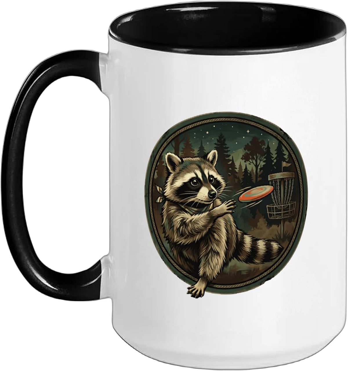 Disc Golf Basket Disc Golfer Frolfing Disc Golf Player Ceramic Mug