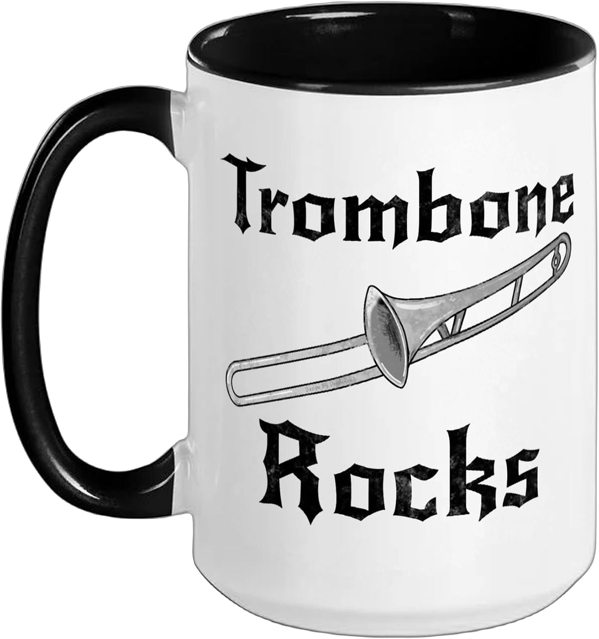Trombone Rocks Brass Musician Band Trombonist Ceramic Mug