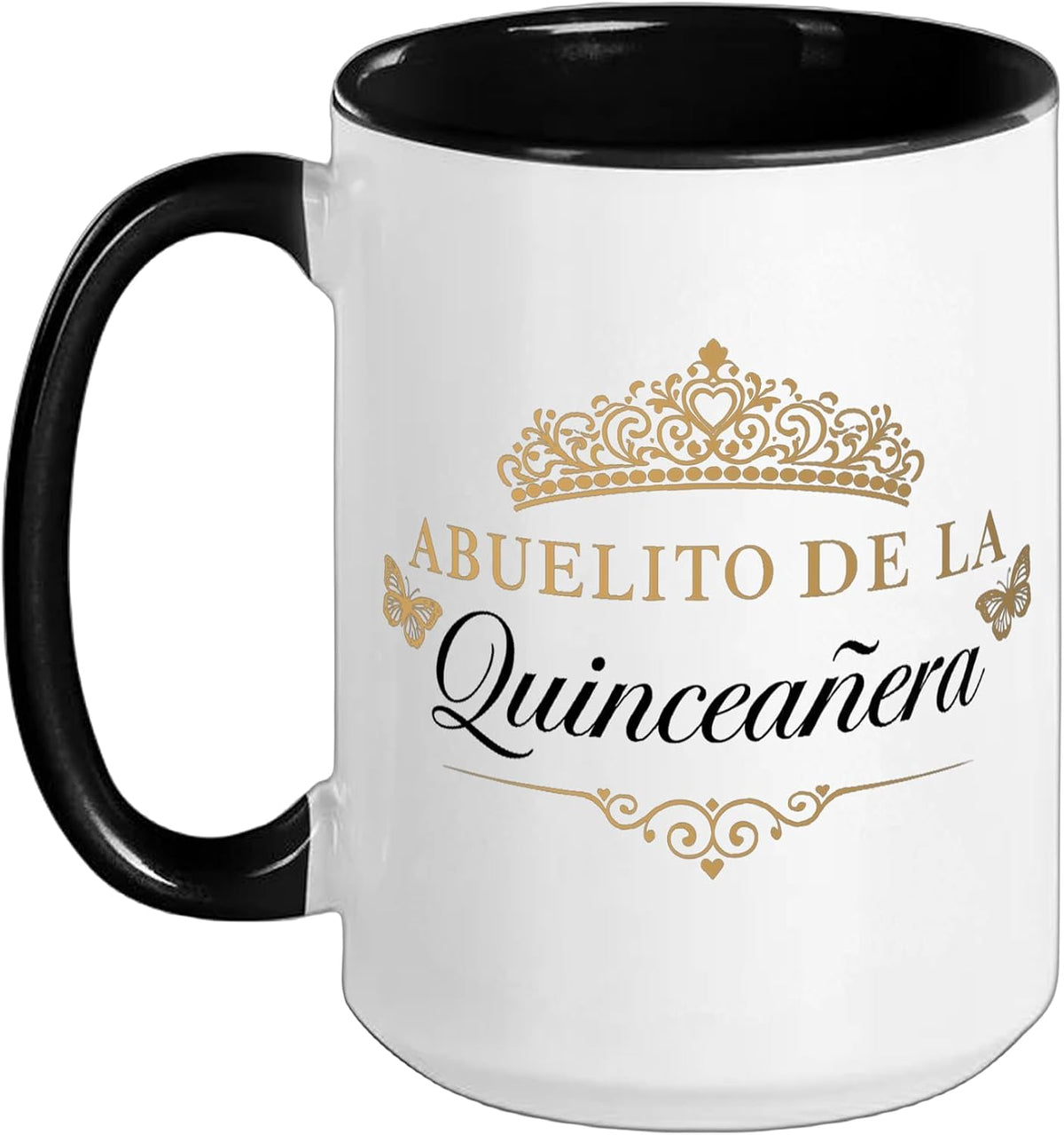 Quinceanera Grandpa Mexican Party Abuelito Crown Abuela 15 Ceramic Mug