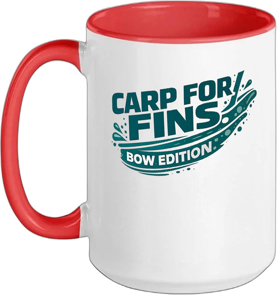 Carp For Fins Bow Edition Bowfishing Funny Ceramic Mug