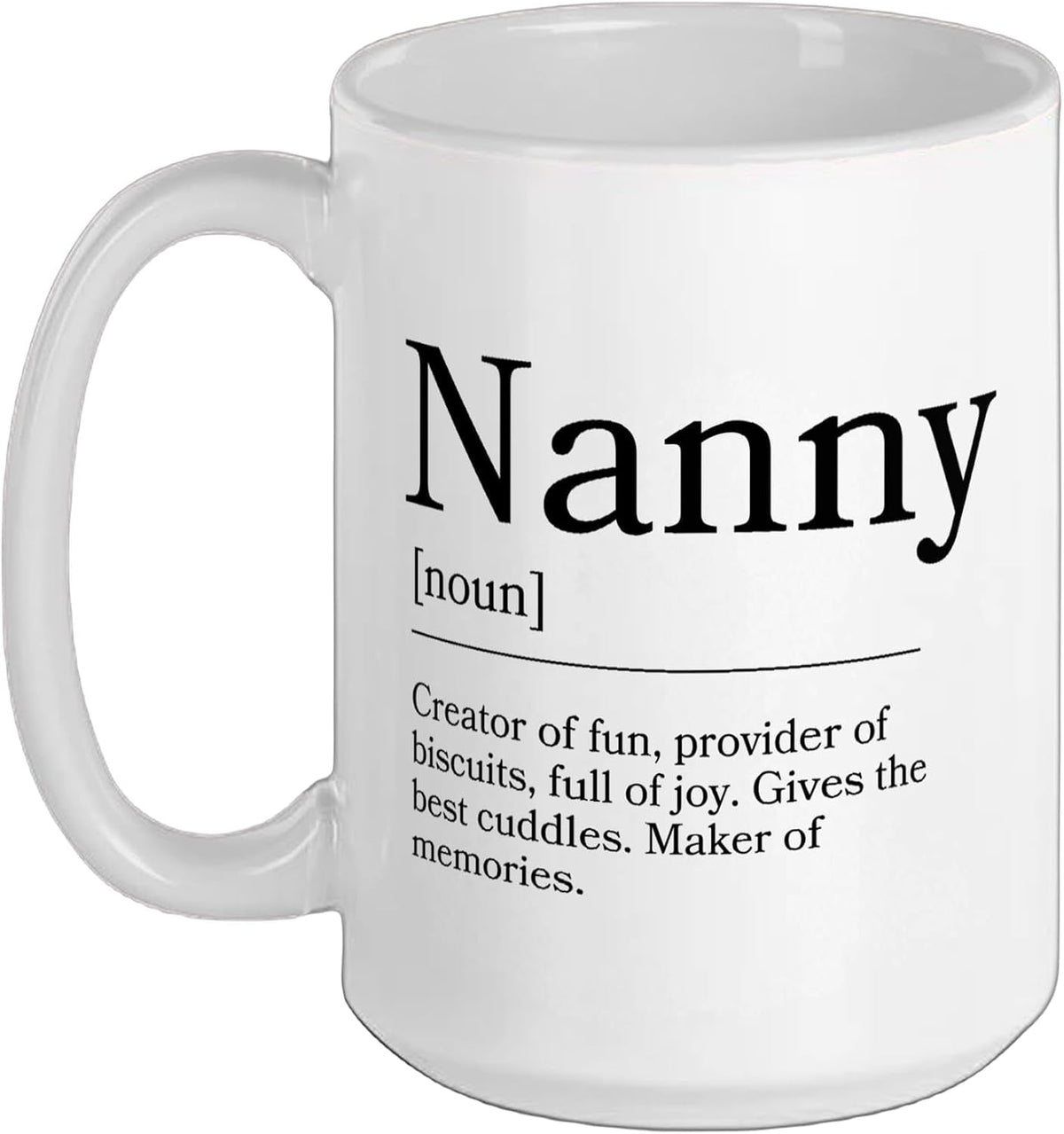 Loving & Kind Nanny, Grandmother Gift, Nanny Appreciation Ceramic Mug