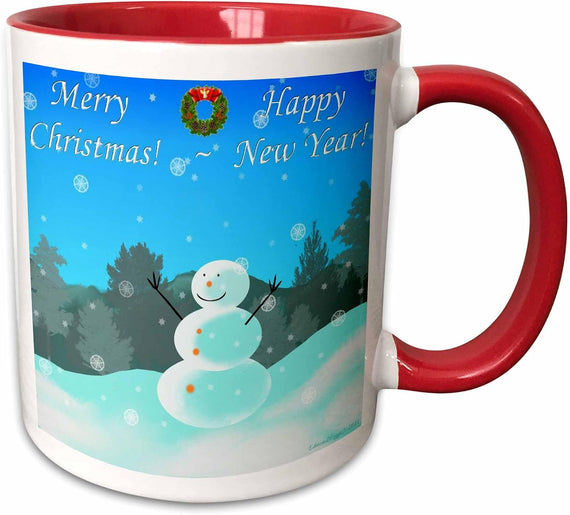 Merry Christmas And Happy New Year Ceramic Mug
