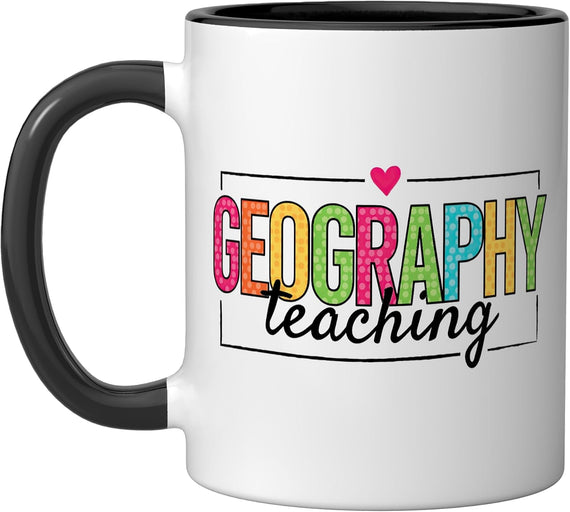 Geography Teacher Educator Map Social Studies Earth Ceramic Mug