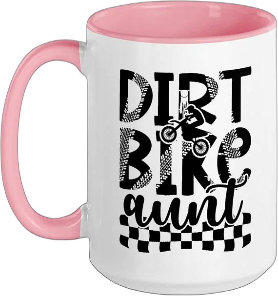Dirt Bike Aunt Of A Dirt Biker Aunt Dirt Bike Auntie Ceramic Mug