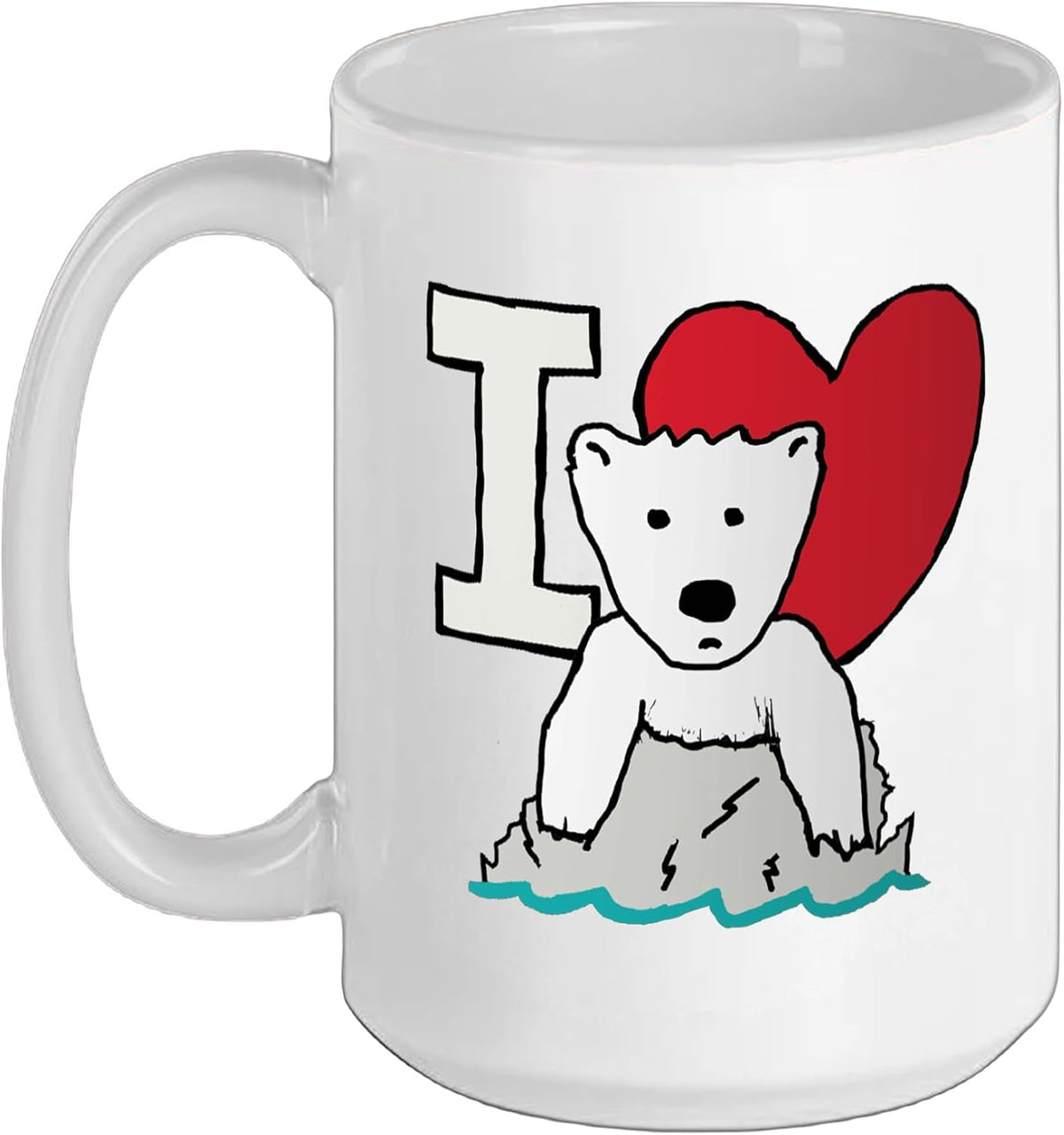 I Love Polar Bears Ceramic Mug